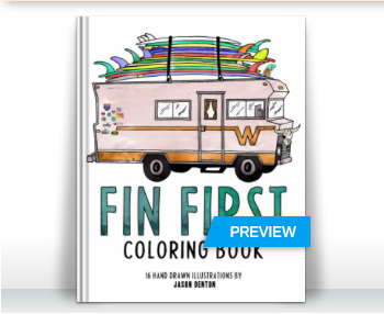 Fin First Coloring Book