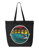 Shoot The Pier - zippered tote