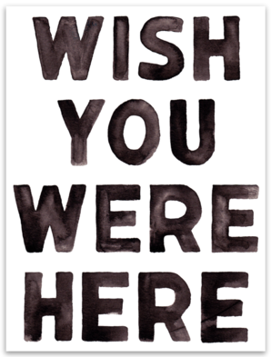 Wish You Were Here - Sticker