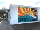 Respect Our Ocean Mural  - pillow cover