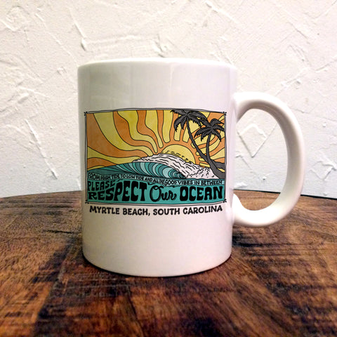 Respect Our Ocean Mural  - Mug