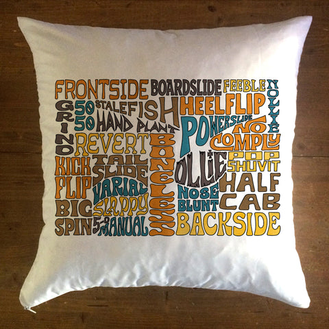 Skate Slang - pillow cover