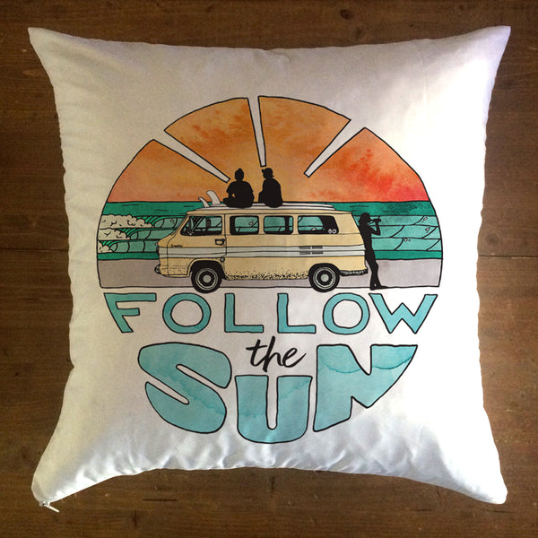 Follow The Sun pillow cover Fin First