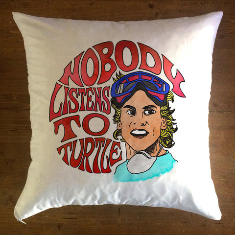 Listen To Turtle - pillow cover