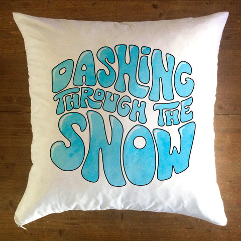 Dashing Through The Snow - pillow cover