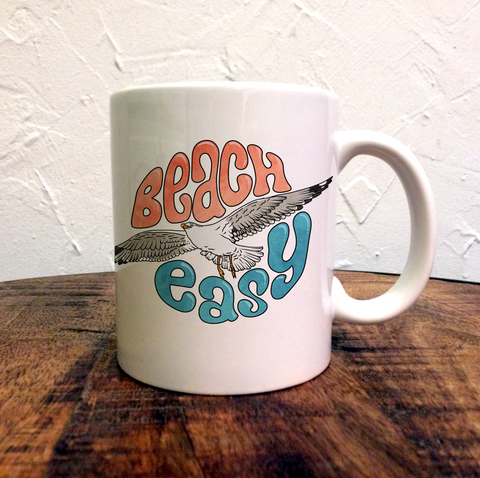 Beach Easy Seagull - Mug