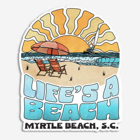 Life's a beach - Sticker