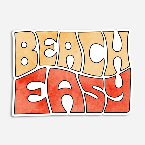 Beach Easy Sunset - Sticker