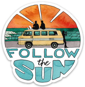 Follow The Sun - Sticker