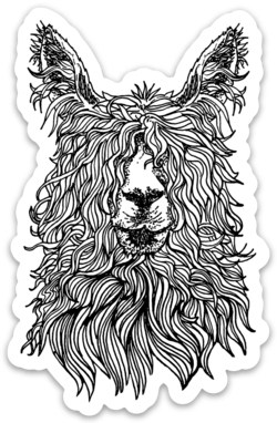 Alpaca- Sticker