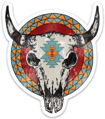 Bison Skull - Sticker