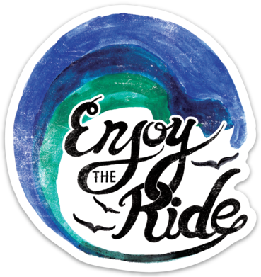 Enjoy The Ride- Sticker – Fin First
