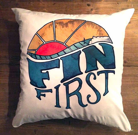 Fin Wave - pillow cover