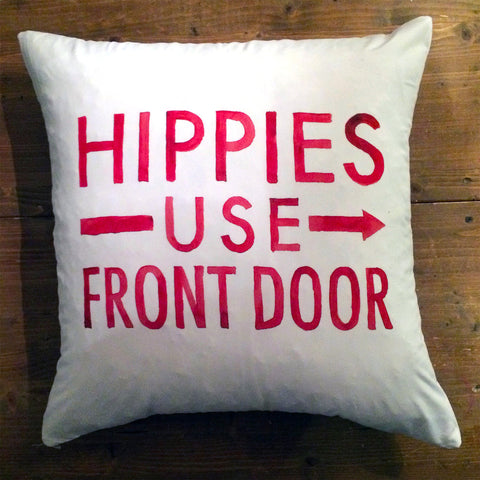 Hippies - pillow cover