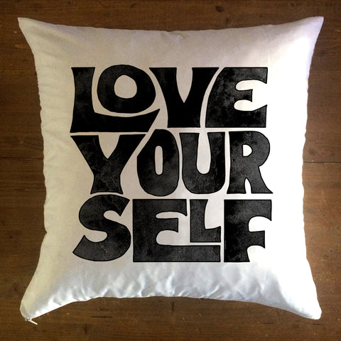 Love Yourself - pillow cover