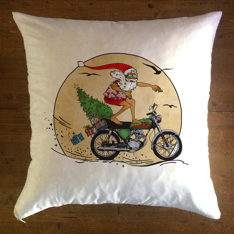 Moto Santa - pillow cover