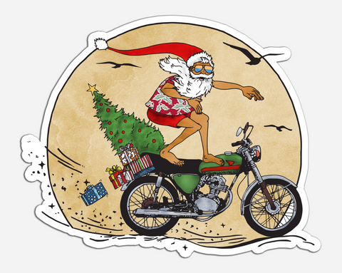 Moto Santa - Sticker