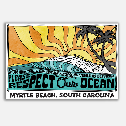 Respect Our Ocean Mural - Sticker