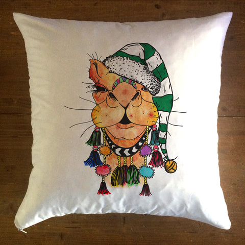 Holiday Ollie - pillow cover