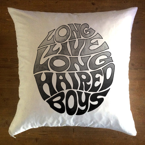 Long Live Long Haired Boys Ombre - pillow cover