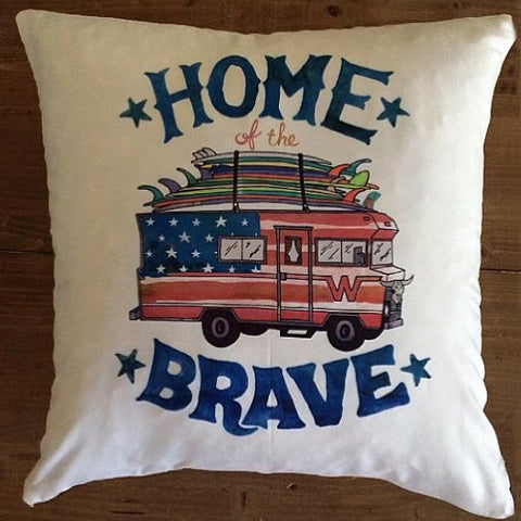 Home of the Brave - pillow cover