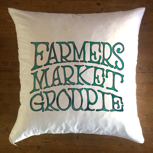 Farmers Market Groupie pillow cover Fin First