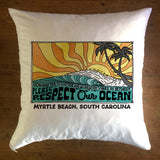 Respect Our Ocean Mural  - pillow cover