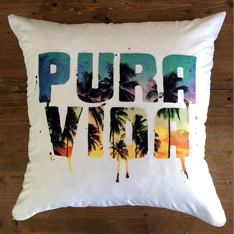 Pura Vida (Palms) - pillow cover