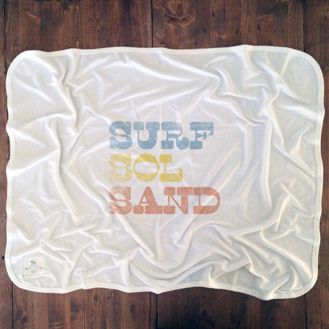 Surf Sol Sand - Baby Blankets